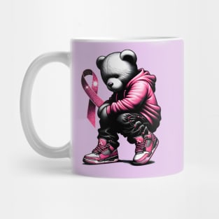 Breast Cancer Awareness Teddy Bear Mug